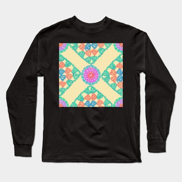 Granny square Long Sleeve T-Shirt by Papergrape